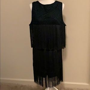 Babeyond Sequined and Fringe Flapper Dress